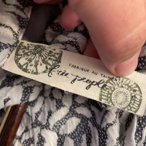 FREE PEOPLE Halter stretch dress in grey leopard print Sz SMALL - Picture 6 of 7